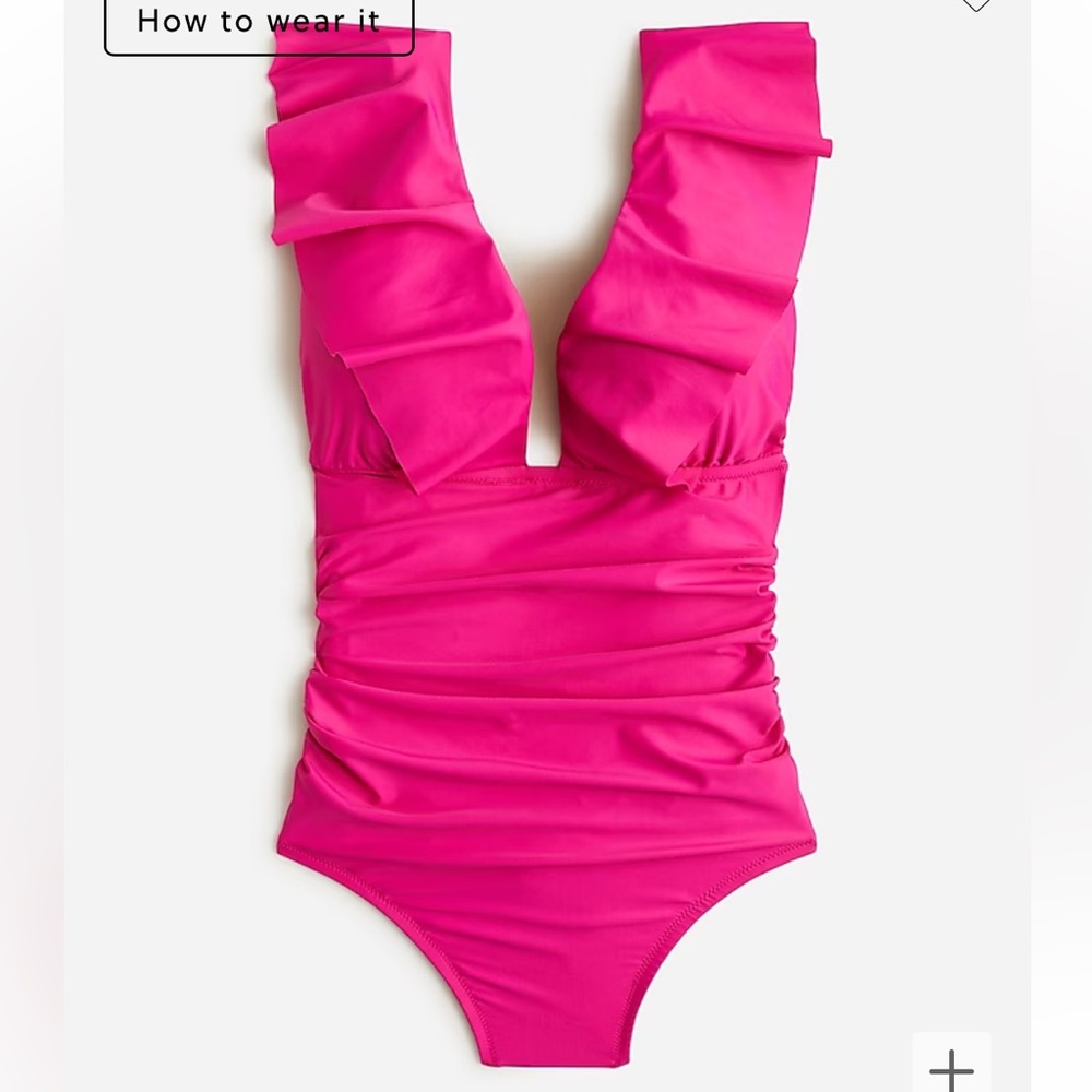 J. Crew fuschia swimsuit